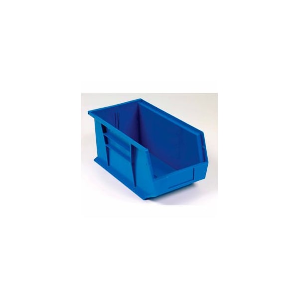 Hang & Stack Storage Bin, Plastic, Blue, 12 PK